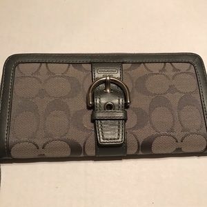 Coach zip around wallet